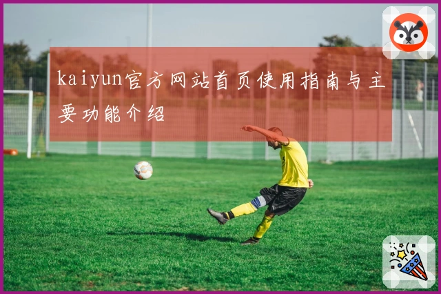 kaiyun官方网站首页使用指南与主要功能介绍